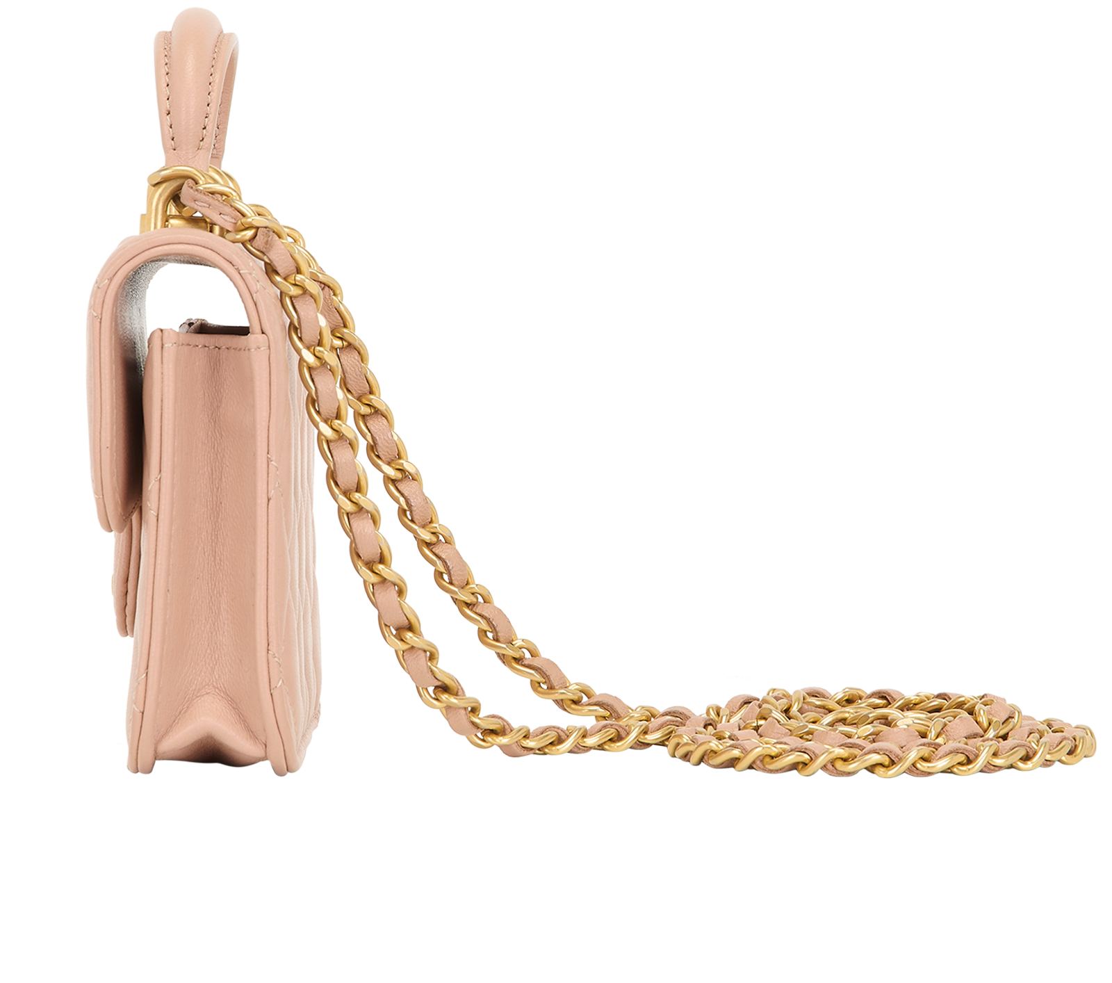 Mini Top Handle WOC, &pound;1,700, Handbags, Pink, Leather, Bottom view